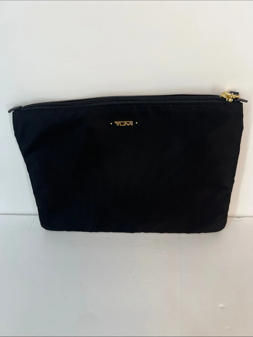 TUMI Black Nylon Zip Pouch